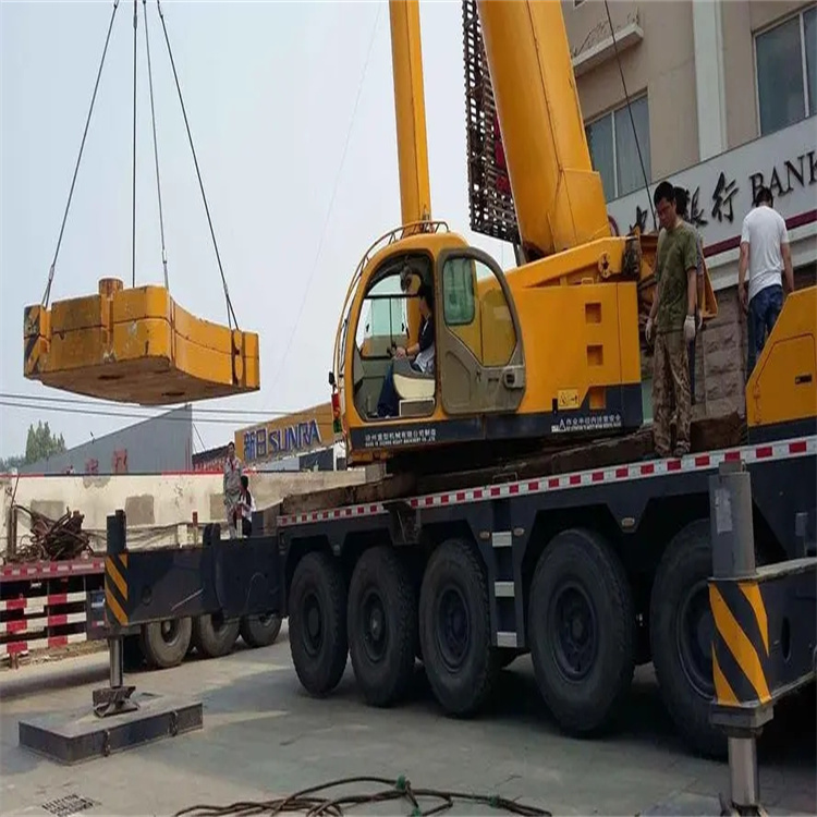 安州当地吊车出租|机器吊装|75吨|工厂搬迁服务